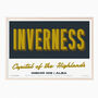 Personalised Inverness Retro Favourite City Print, thumbnail 2 of 7