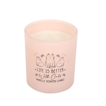Cat Lover Gifts Life Is Better With Cats Candle, 2 of 4