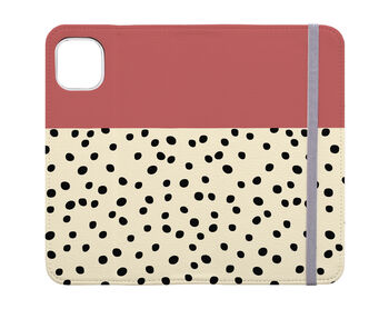 Geo Dots Wallet Phone Case, More Colours, 4 of 5