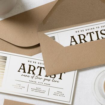 Concert Or Show Ticket Gift Voucher Scratch Reveal, 8 of 9