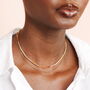 Ombre Beaded Double Layer Necklace In Gold Plating, thumbnail 1 of 5