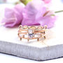 Pablo Delicate Scalloped 9ct Rose Gold Ring, thumbnail 4 of 4