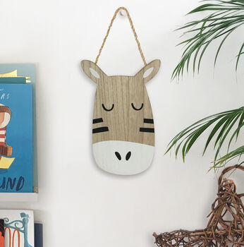 Children's Wooden Animal Face Hanging Plaques, 7 of 9