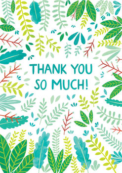 Thank You Card, General Thank You Card, Botanical, 3 of 3