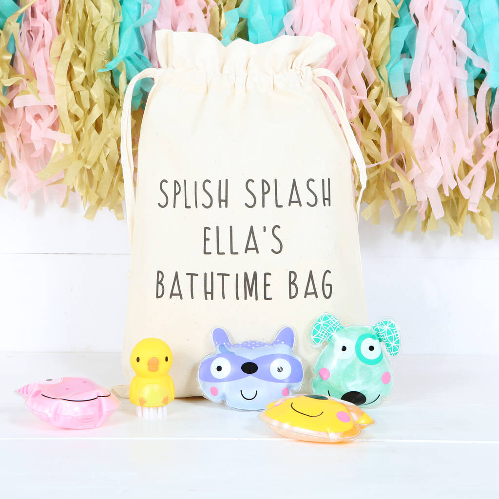 Children Personalised Bag With Bubble Bath By red berry apple