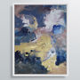 'Indigo Polo' Framed Giclée Abstract Canvas Print Art, thumbnail 2 of 6