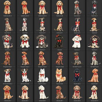 Personalised Dogs First Christmas Keepsake Mug Multiple Breeds, 10 of 10