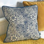 Blue Indigo Marigold William Morris 18' Cushion Cover, thumbnail 1 of 4