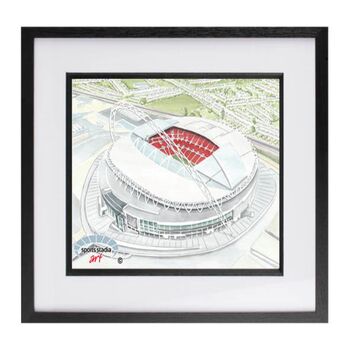 Wembley New Stadium Study Two Art Print, 3 of 3