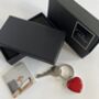 Posh Heart Valentines Love Keyring, thumbnail 2 of 6