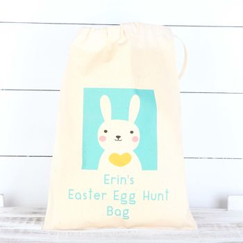 Personalised Bunny Rabbit Easter Cotton Bags, 5 of 5