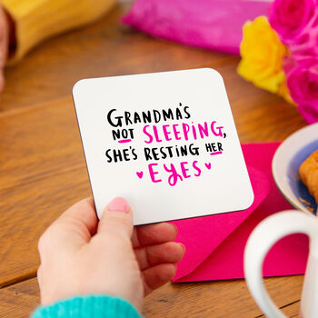 'Grandma's Not Sleeping She's Resting Her Eyes' Mug, 5 of 8