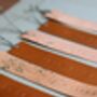 Personalised Leather Teachers Bookmark, thumbnail 3 of 8