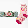 Love You Watts Cotton Socks Women's Christmas Cracker Hanging Tree Decoration, thumbnail 1 of 5