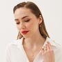 Sterling Silver Pave Safety Beaded Set, thumbnail 4 of 5