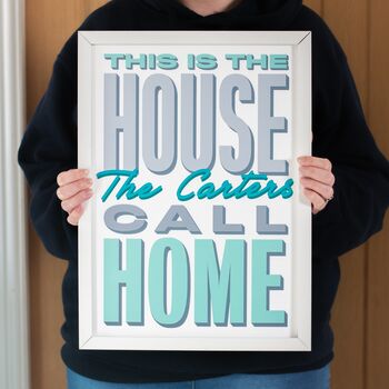 Personalised 'This Is The House …' Family Home Print, 3 of 6