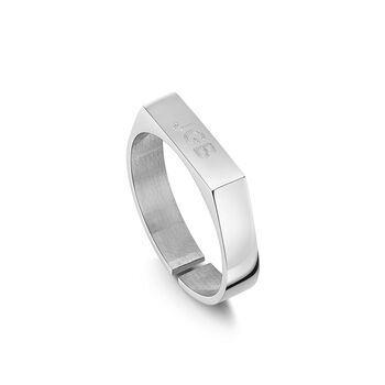 Adjustable Flat Faced Ring Stainless Steel, 6 of 6