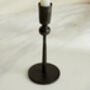 Aruma Iron Black Candle Holder, thumbnail 2 of 3