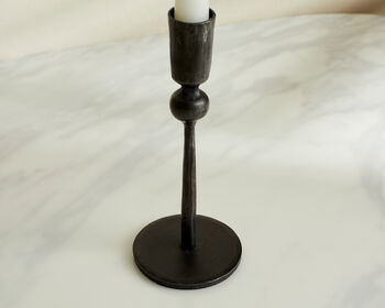 Aruma Iron Black Candle Holder, 2 of 3