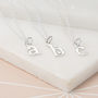 Sterling Silver Letter Charm Necklace, thumbnail 3 of 8