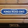 Chelsea Fc Personalised Bar And Man Cave Metal Sign, thumbnail 1 of 2