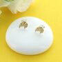 Petite Croissant Stud Earrings, thumbnail 1 of 2