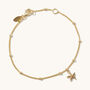 Mini Starfish Bracelet Silver Or 18ct Gold Plated Vermeil, thumbnail 3 of 5
