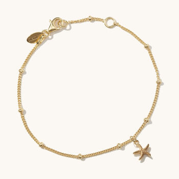 Mini Starfish Bracelet Silver Or 18ct Gold Plated Vermeil, 3 of 5