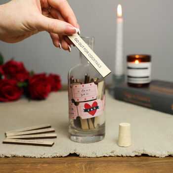 Personalised Date Night Ideas Bottle And Tokens, 3 of 10