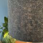 Enid Roan Blue Tweed Floral Lined Lampshades, thumbnail 10 of 11