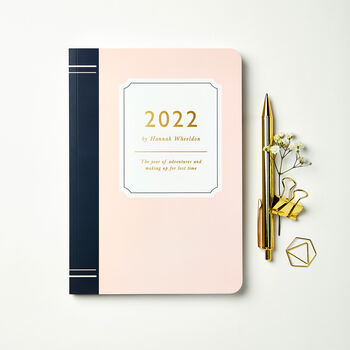 Personalised Book Style 2022 Weekly Diary, 2 of 7