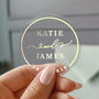 Custom Foil Stickers For Wedding Invitation Envelopes And Favours Contemporary, thumbnail 1 of 12