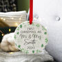 First Married Snowflake Christmas Ceramic Decoration, thumbnail 6 of 6