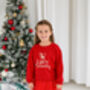 Personalised 'Believes' Christmas Reindeer Embroidered Sweatshirt Jumper, thumbnail 7 of 11