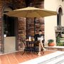 Taupe Garden Patio Parasol Umbrella With LED Lights, thumbnail 3 of 6
