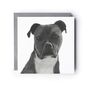 Loyal Staffie Cross Greeting Card, thumbnail 2 of 5