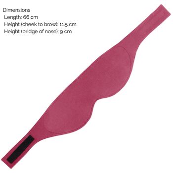 Cerise Pink Soft And Breathable Tencel Sleep Mask, 6 of 6