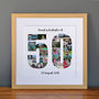 Personalised 50th Birthday Photo Collage, thumbnail 4 of 8