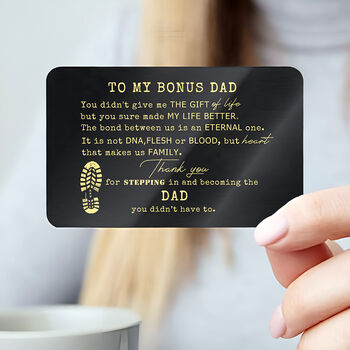 Stepdad Appreciation Keep Safe Fathers Day Gift, 4 of 4