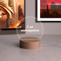 Personalised 'I Am Unstoppable' Mini Desk Lamp, thumbnail 3 of 6