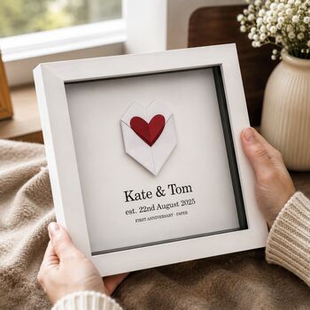 Personalised 1st Anniversary Origami Paper Gift, 5 of 5