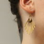 Art Deco Chandelier Fringe Earrings, thumbnail 5 of 7