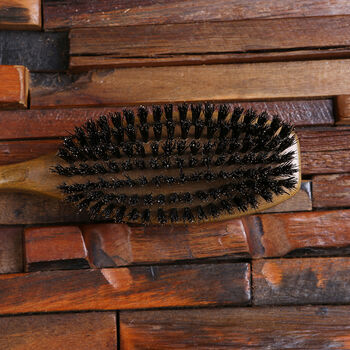Personalised Natural Wood Hair Brush, 4 of 4