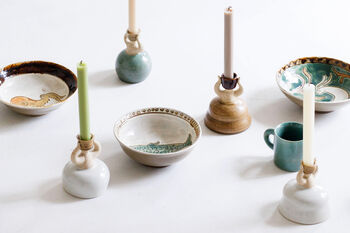 Woman Figurine Candle Holder Jade, 4 of 10