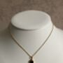18 K Gold Emerald Pendant Necklace, thumbnail 9 of 9