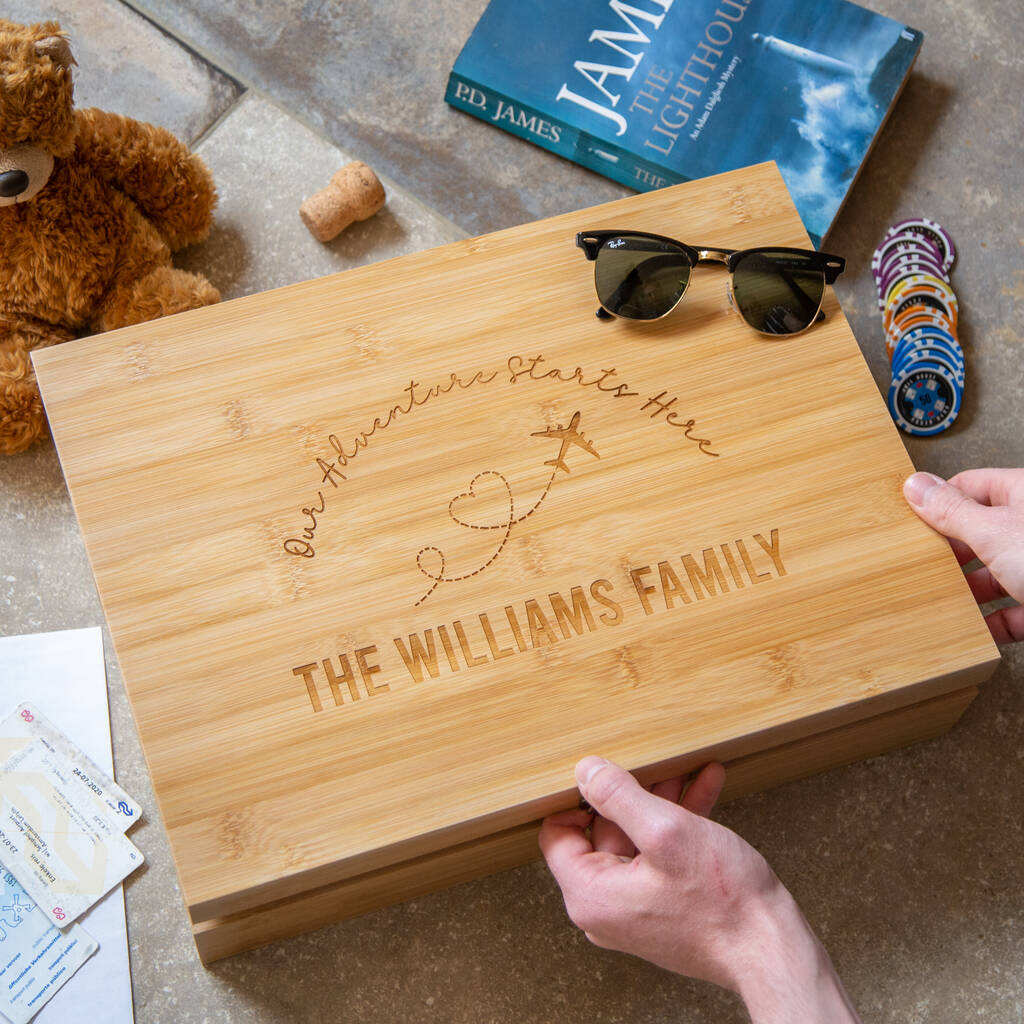 Personalised Wooden Travel Keepsake Box By Duncan Stewart