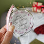 First Christmas As Mr And Mrs Snowflake Bauble, thumbnail 2 of 11