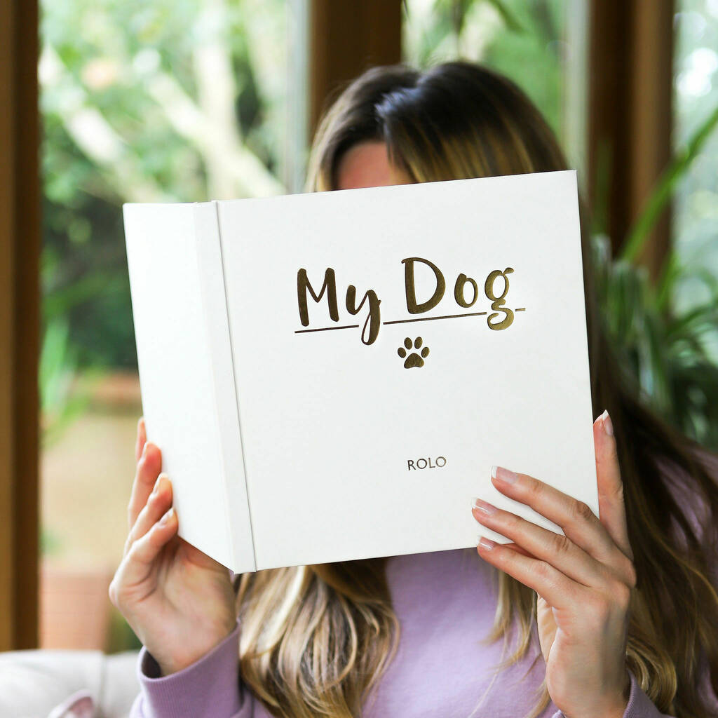 Personalised My Dog And Puppy Photo Journal Memory Book, 1 of 11