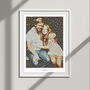 Personalised Wedding Anniversary Mosaic Portrait, thumbnail 10 of 12