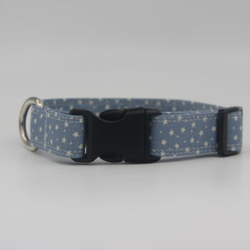 Light Blue Star Dog Collar And Lead Accessories Set, 3 of 12